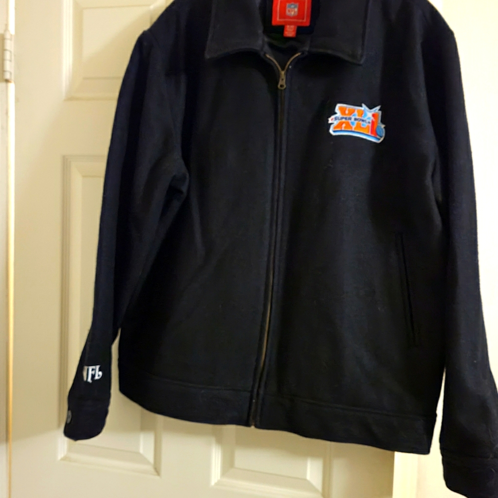 *Update. On ebay for $59.00. NFL Superbowl 41 wool blend jacket
